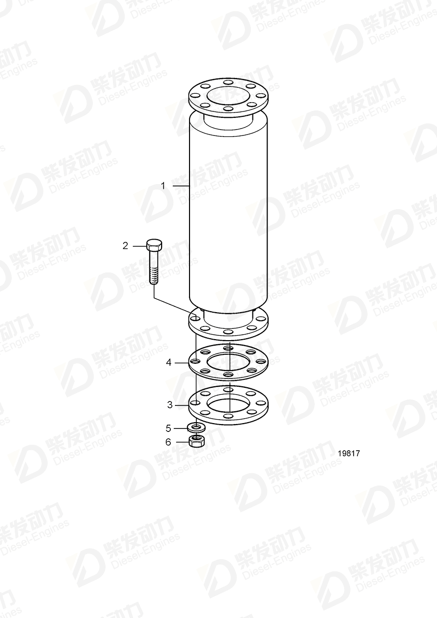 沃尔沃 垫片 862977 图纸